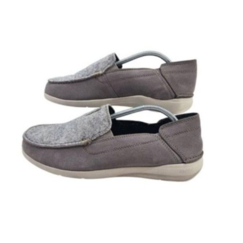 Clarks Mens 11 Gorwin Step Sneakers in Grey Suede NWOT